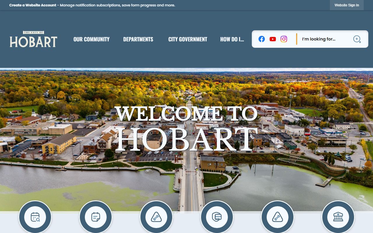 Hobart Indiana city page and marriage license resource