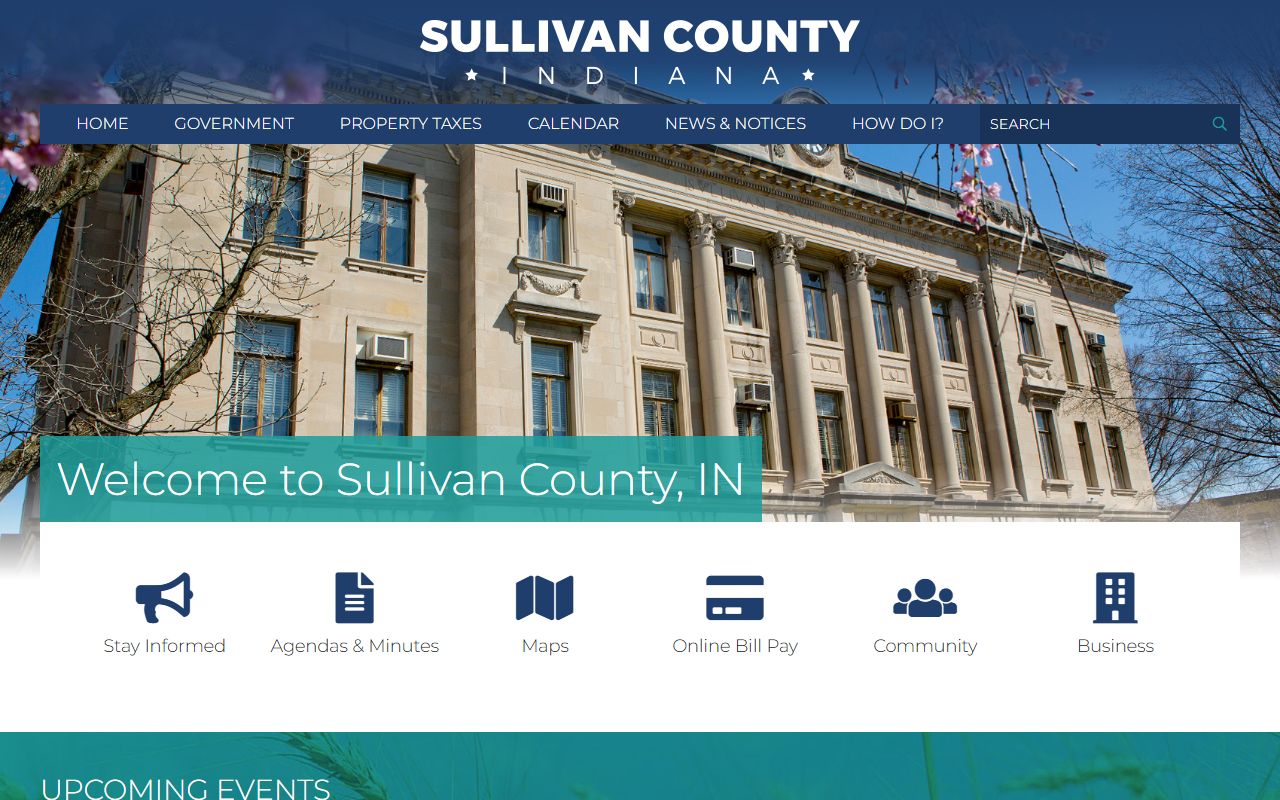 Sullivan County Clerk website for marriage license records in Sullivan County Indiana
